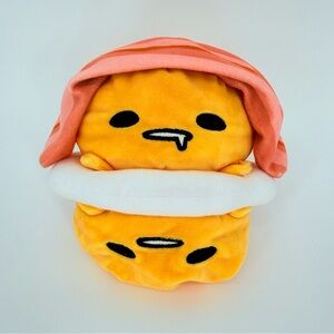 TeeTurtle x Sanrio Gudetama Reversible Plushie Salmon Sushi Egg Mood Toy Bacon